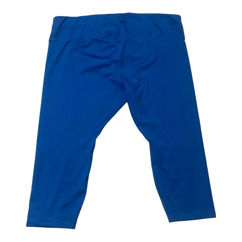 NIKE One Women’s Plus Tight Fit Mid Rise 7/8 Running Tights | 3X | Blue - Picture 2 of 6